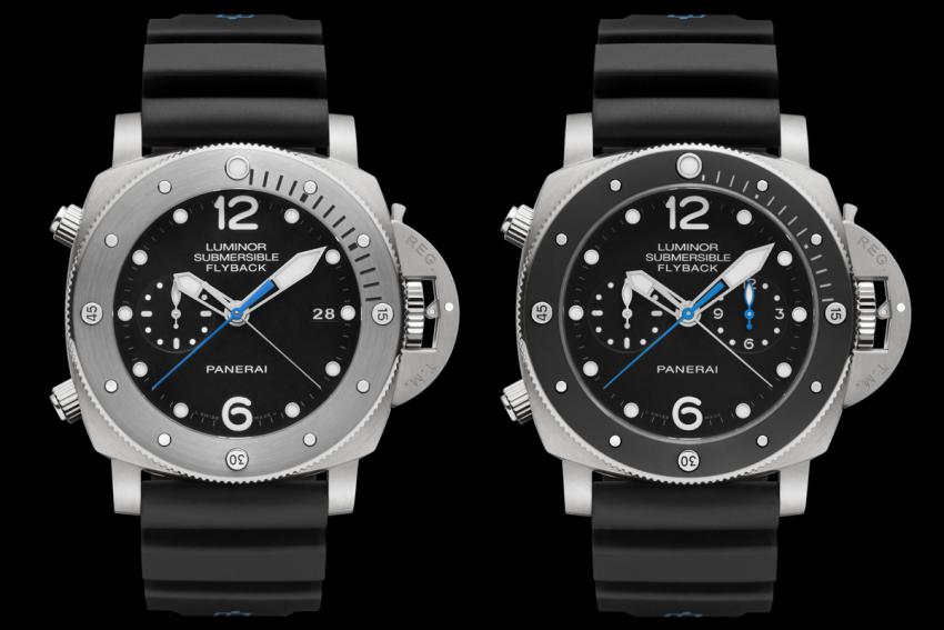 Panerai Luminor Submersible 1950 3 Days Chrono Flyback Automatic Titanio - 47mm (PAM00614 and PAM00615)