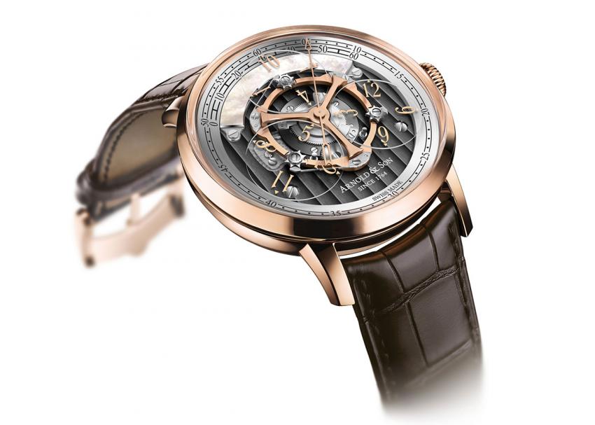 Arnold & Son Golden Wheel is the world's first wandering hours and true beat second watch.