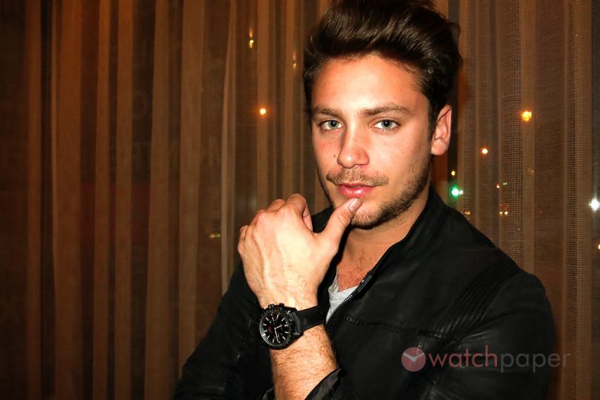 Bastian Baker and his OMEGA Dark Side of the Moon