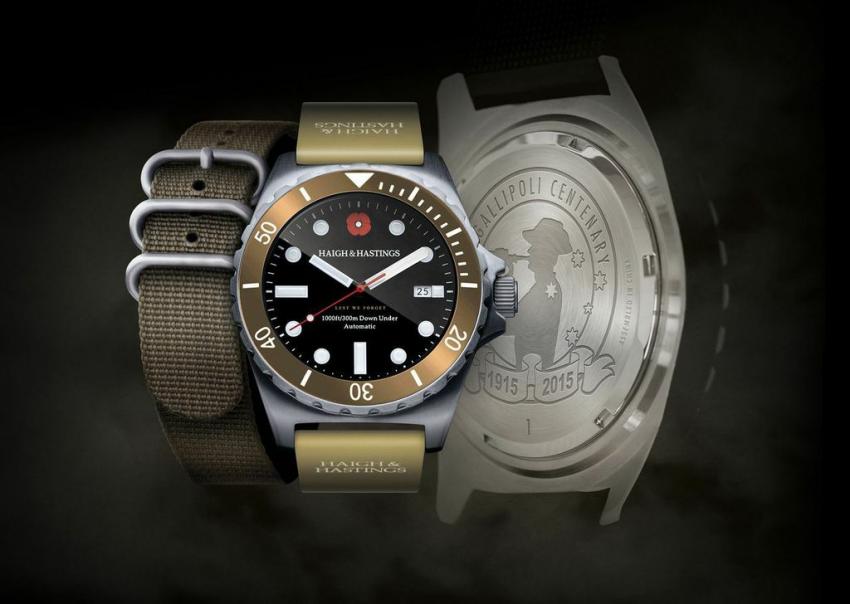 The Australian Haigh & Hastings has released a special edition Gallipoli Centenary timepiece