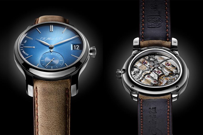 H. Moser & Cie Endeavour Perpetual Calendar Funky Blue, Reference 1341-0207, an 18-carat white gold "smartwatch"