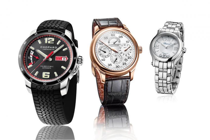 Three of Chopard's novelties that will be presented at Baselworld 2015