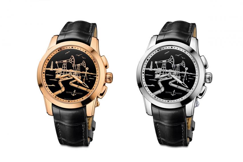 The Ulysse Nardin Hourstriker Oil Pump is limited to 18 rose gold and 18 platinum pieces.