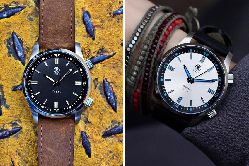 The Tiber diver collection by River Watch Company.