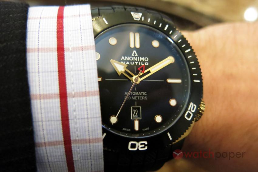 Anonimo Nautilo bronze and black DLC