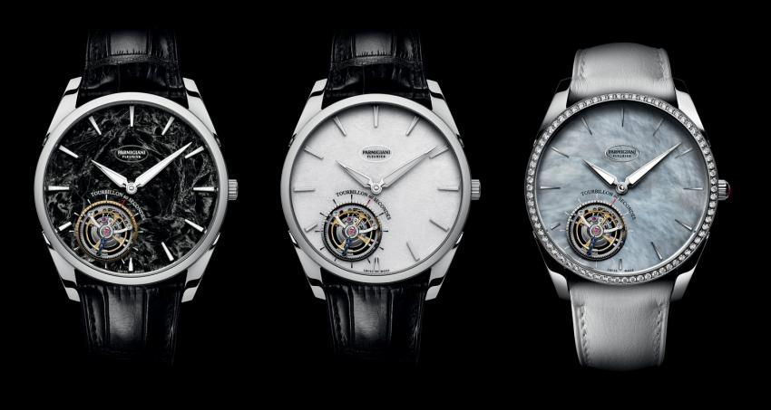 Different models of the Parmigiani Fleurier Tonda 1950 Tourbillon