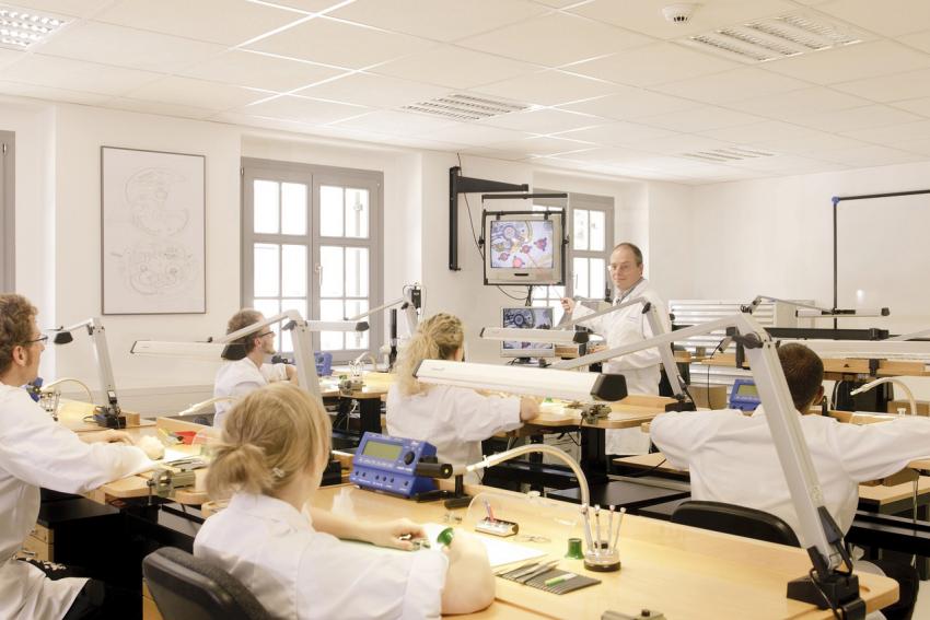 Classroom at the Alfred Helwig School of Watchmaking