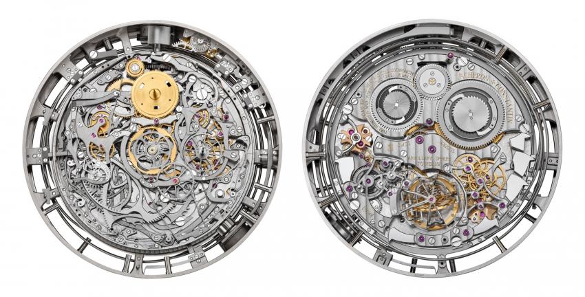 The front and the back of the super-complicated Vacheron Constantin Calibre 3750