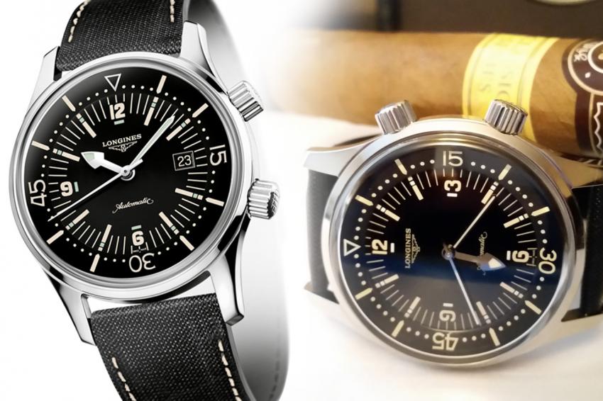 Longines Legend Diver (L3.674.4.50.0) and its no-date brother (L3.674.4.56.3)