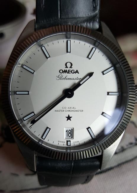 Omega Globemaster - steel with grey strap