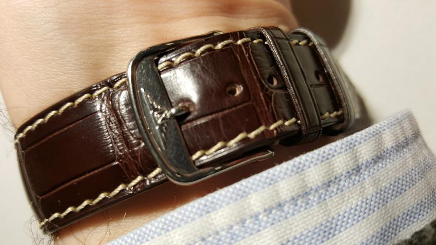 Strap and buckle accompanying the Longines Pulsometer Chronograph 