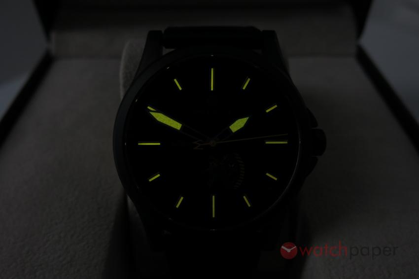 The orange lume of the Avalon in action