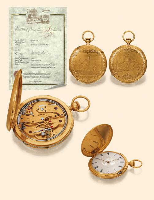 Patek, Czapek & Cie pocket watch from 1842 © Antiquorum