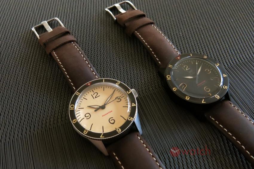 Lew & Huey Phantom A Khaki and Phantom A Black with date.