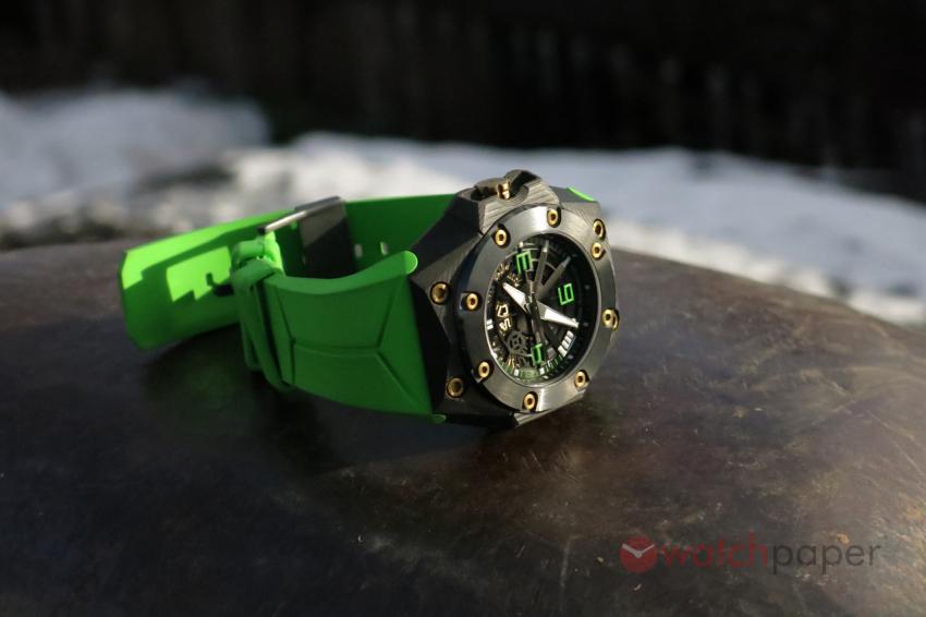 Linde Werdelin Oktopus Double Date Carbon - Green