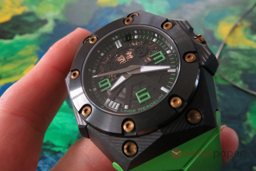 Linde Werdelin Double Date Carbon - Green 