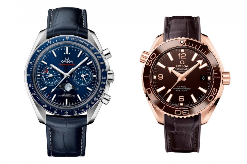 OMEGA Speedmaster Moonphase Chronograph and Seamaster Planet Ocean 600M Master Chronometer.