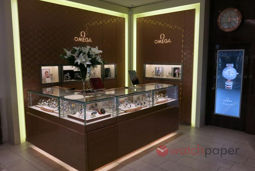 The Omega shop-in-shop at Bijouterie Dominic