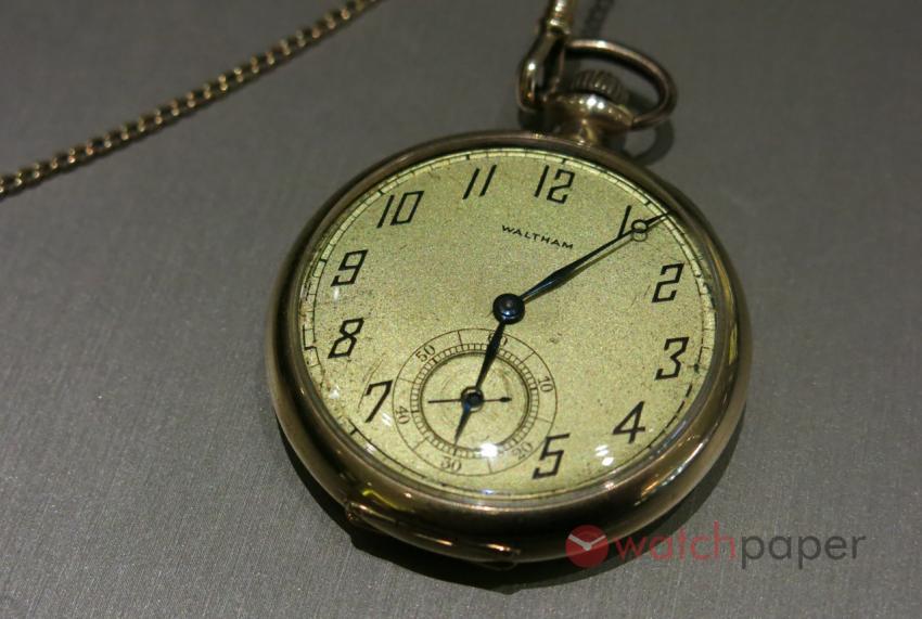 Waltham pocket watch with a beautiful art deco dial.