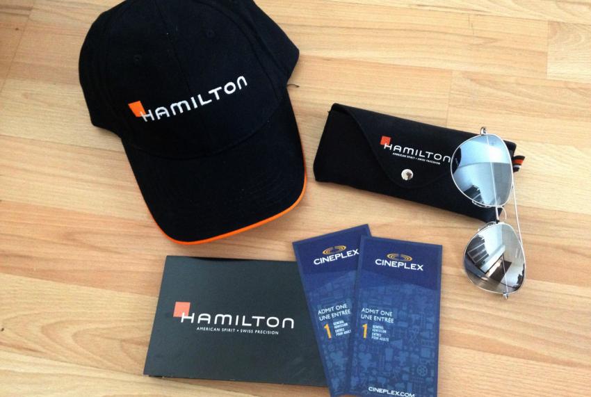 Hamilton Canada giveaway package.