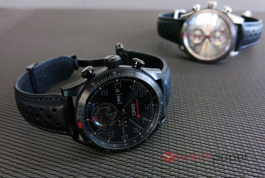 Oris Audi Sport Limited Edition II and the Audi Silver in the background