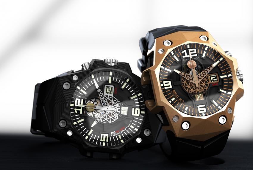 3DTP carbon and gold Linde Werdelin LW 10-24