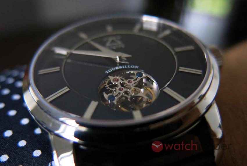 A closer look at the tourbillon of the Zion Apollo