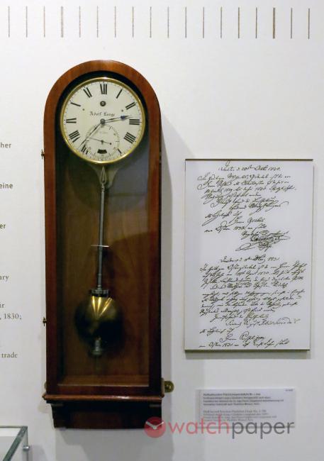Half-second precision pendulum clock No. 1 700 by Ferdinand Adolf Lange. Glashütte. Completed after 1849