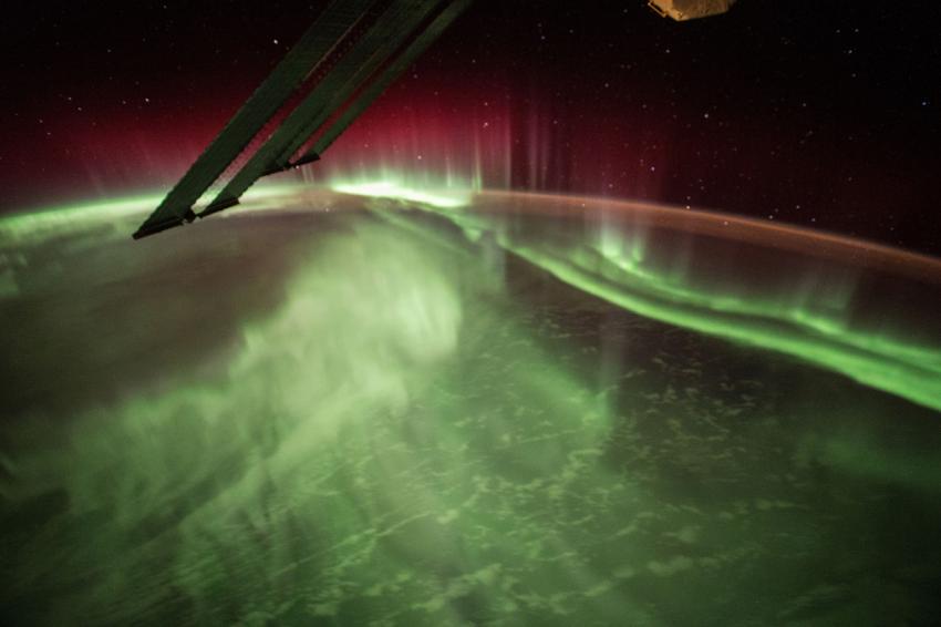 This Night Earth Observation of an Aurora Borealis was captured by NASA astronaut Scott Kelly