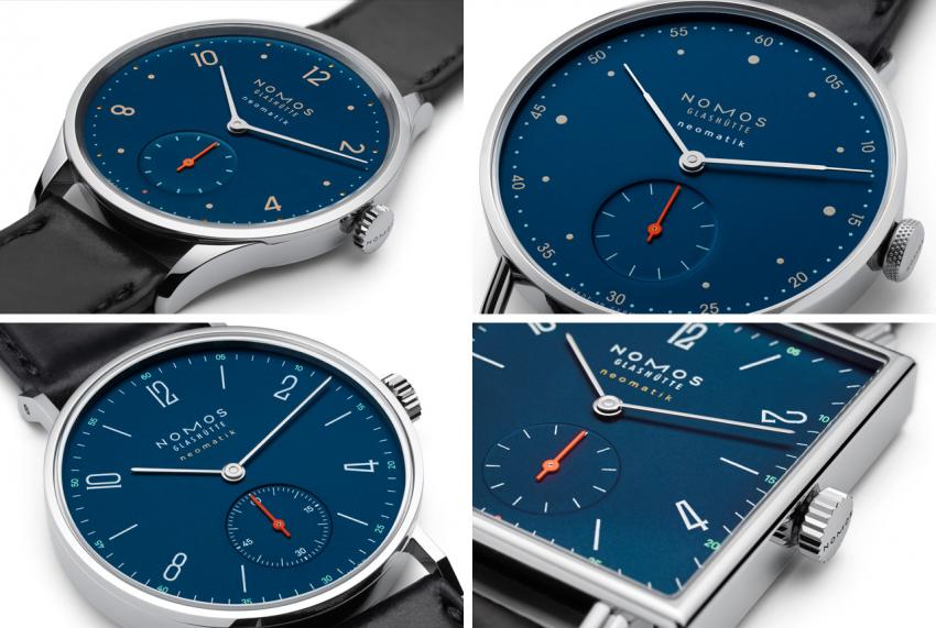 A close look at the new NOMOS Neomatik Nachtblau collection