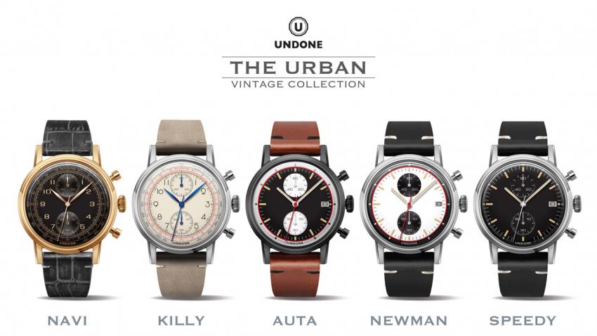 UNDONE Urban customizable vintage chronograph collection