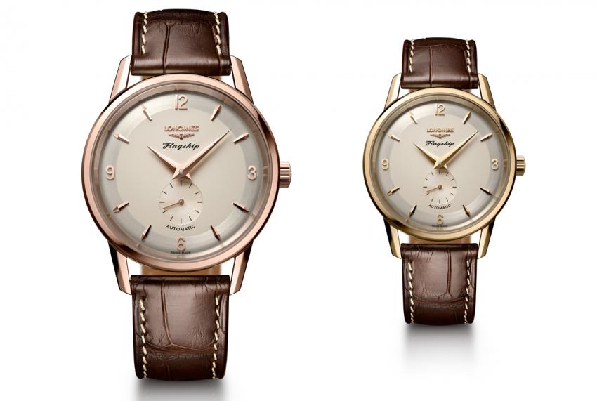 Longines Flagship Heritage – 60th Anniversary 1957-2017, in rose gold and yellow gold