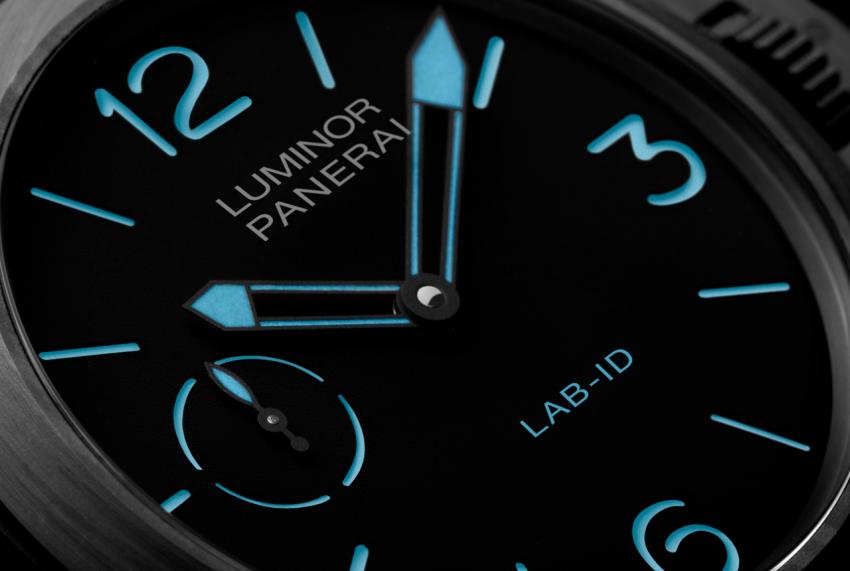 A closer look at the carbon nanotube dial of the Panerai LAB-ID