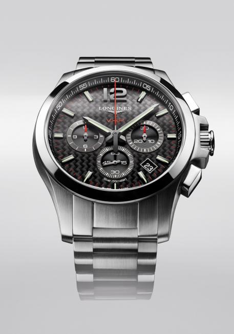 Longines Conquest V.H.P. chronograph with carbon dial