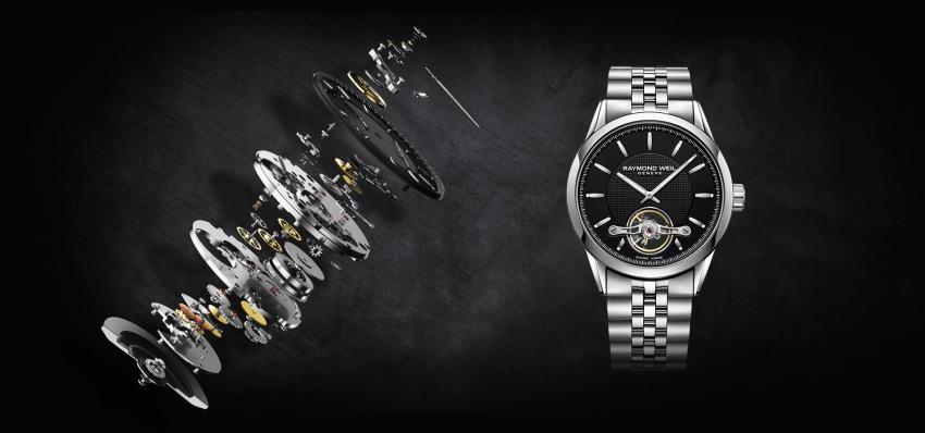 The Freelancer Calibre RW1212 is the first Raymond Weil to be powered by an in-house movement.