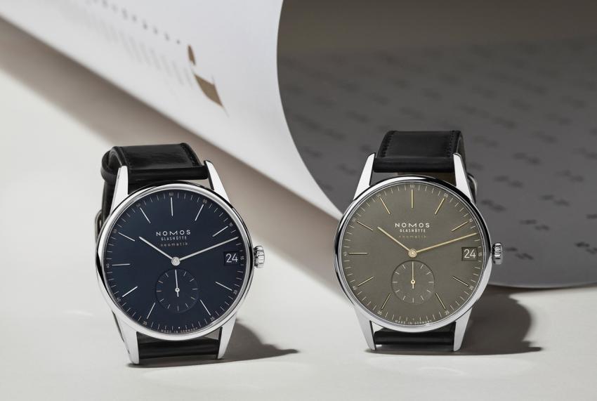 Nomos neomatik 41, now in midnight blue and olive gold