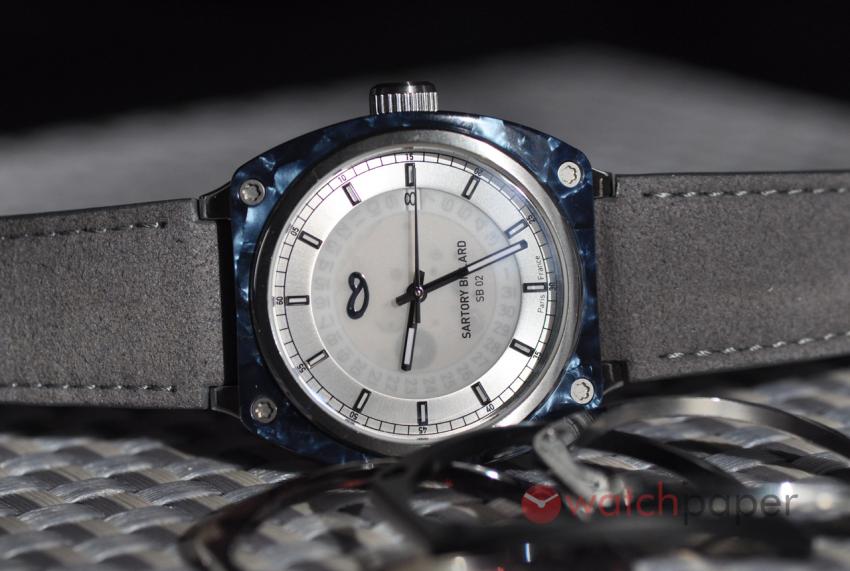 Sartory Billard SB02 with blue acetate bezel