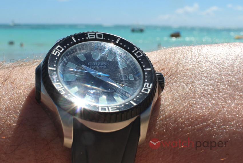 Citizen Eco-Drive at the beach