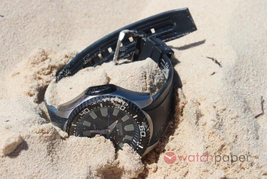 Citizen Eco-Drive in the sand