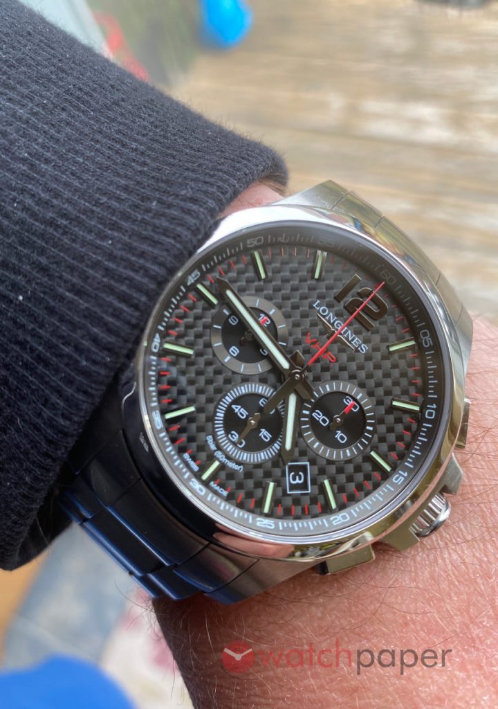 Longines Conquest V.H.P. 44mm chronograph