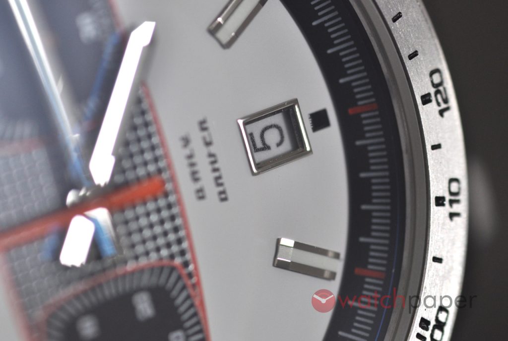 Macro view of the Straton Daily Driver Mark II dial