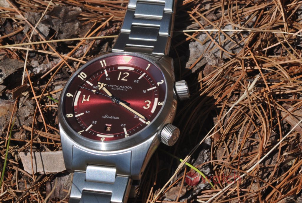 Mitch Mason Maelstrom MBW Edition with burgundy dial