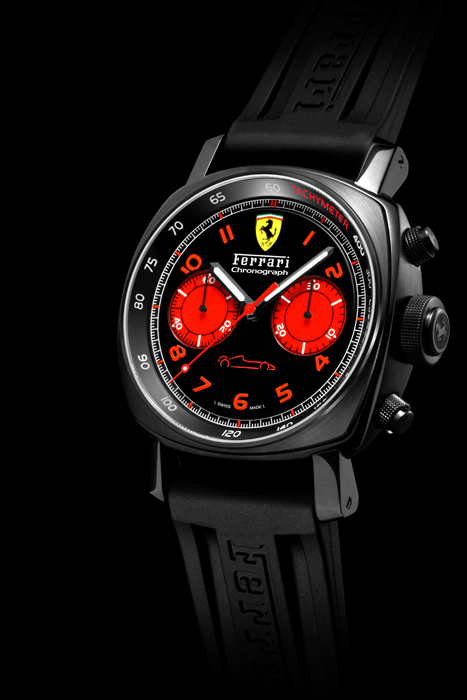 OFFICINE PANERAI Ferrari Chronograph 45 mm, DLC | WatchPaper
