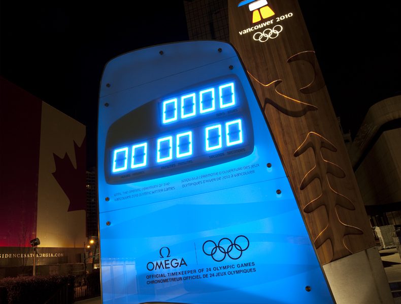 Omega Countdown clock - Vancouver