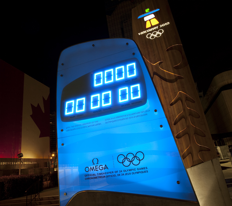 Omega Countdown clock - Vancouver