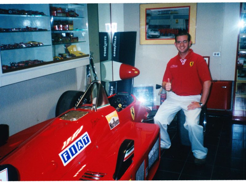 TimeCaptain visiting Ferrari in Maranello in 2002