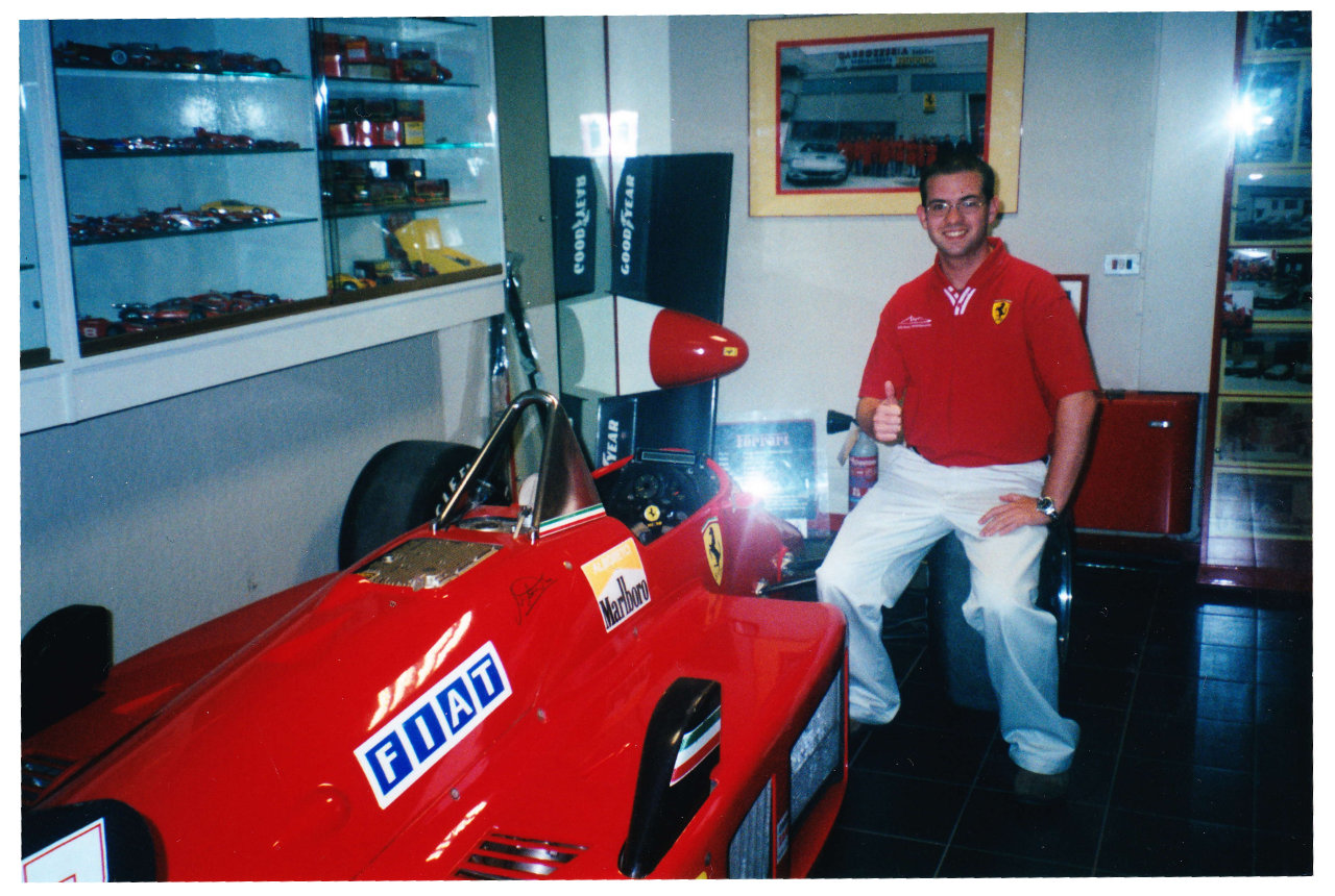 TimeCaptain visiting Ferrari in Maranello in 2002